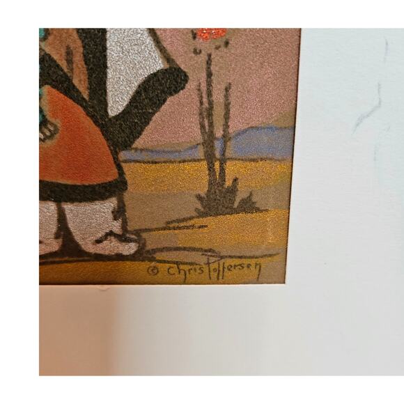 Native American Oodees Pastel Velvet Paper Serigraph prints Gerda Christoffersen - Picture 6 of 10